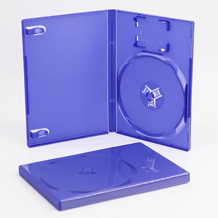 The Black Blue Cd Disc Game Box Single Universal Genesis Plastic Portable Game Box For Playstation 2 Ps2 Case Ps