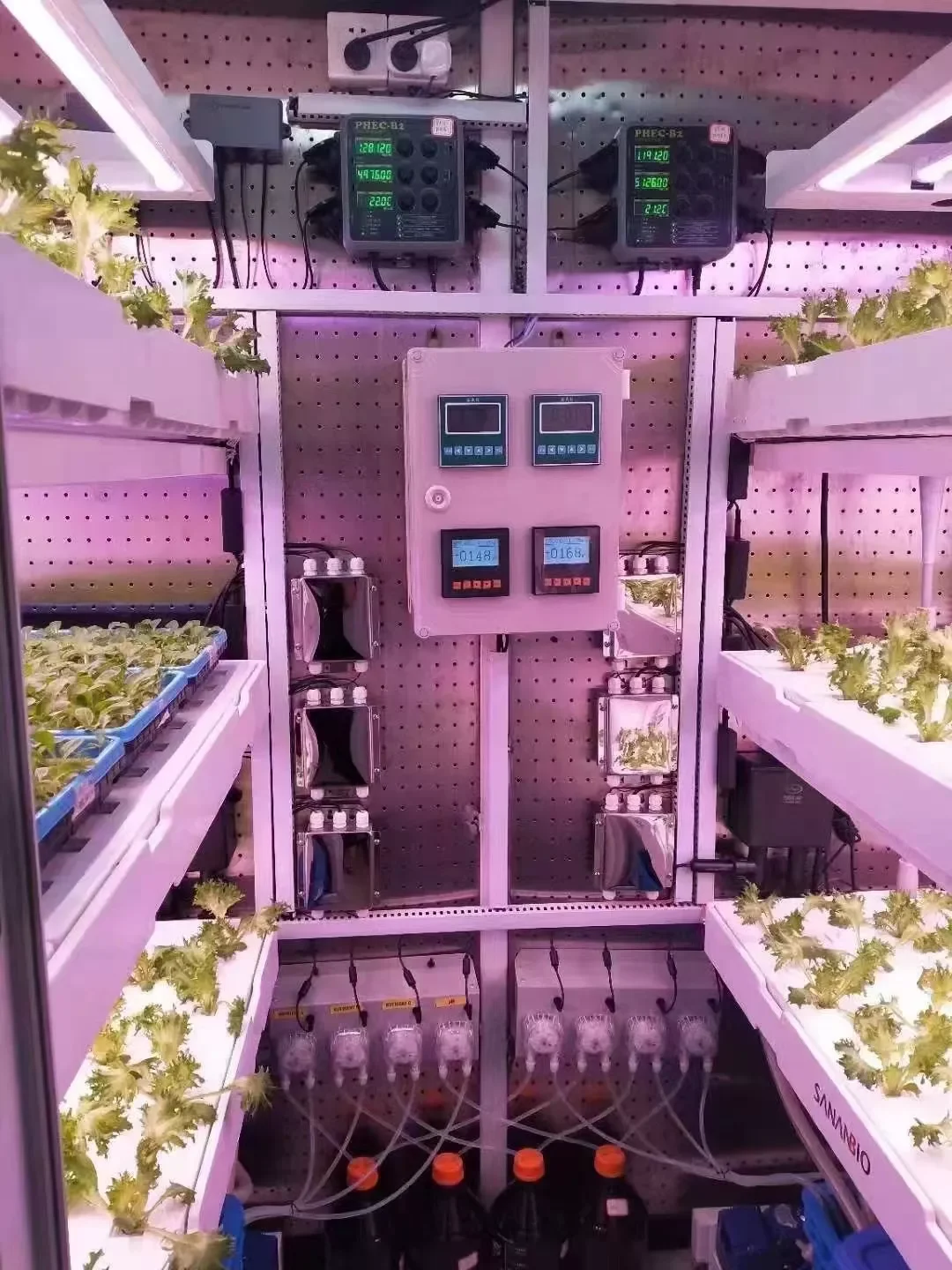 PHEC-B2 Digital Nutrient dosing Controller with PH EC sensor for  Hydroponics indoor vertical farm