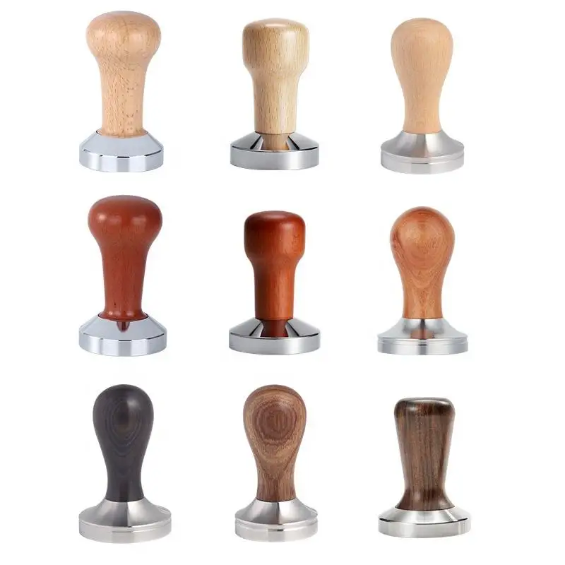 Barista Tools Constant pressure Automatic Adjustable Height Tamper 51mm 53mm 58mm Espresso Force Coffee Tamper with Clear Scale