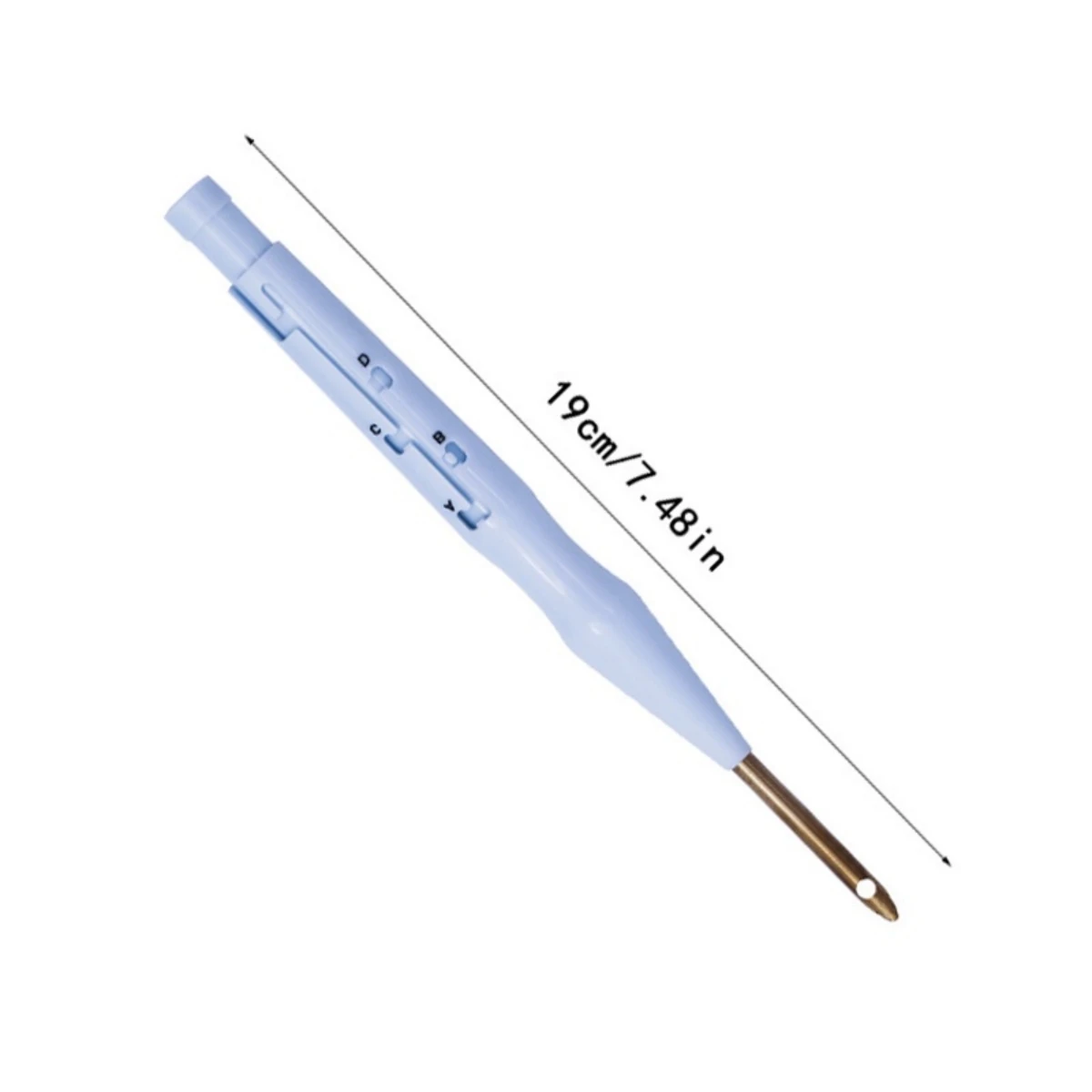 Plastic Punch Needle Embroidery Pen Set Adjustable Punch Needle Weaving Tool Interchangeable Punch Needle