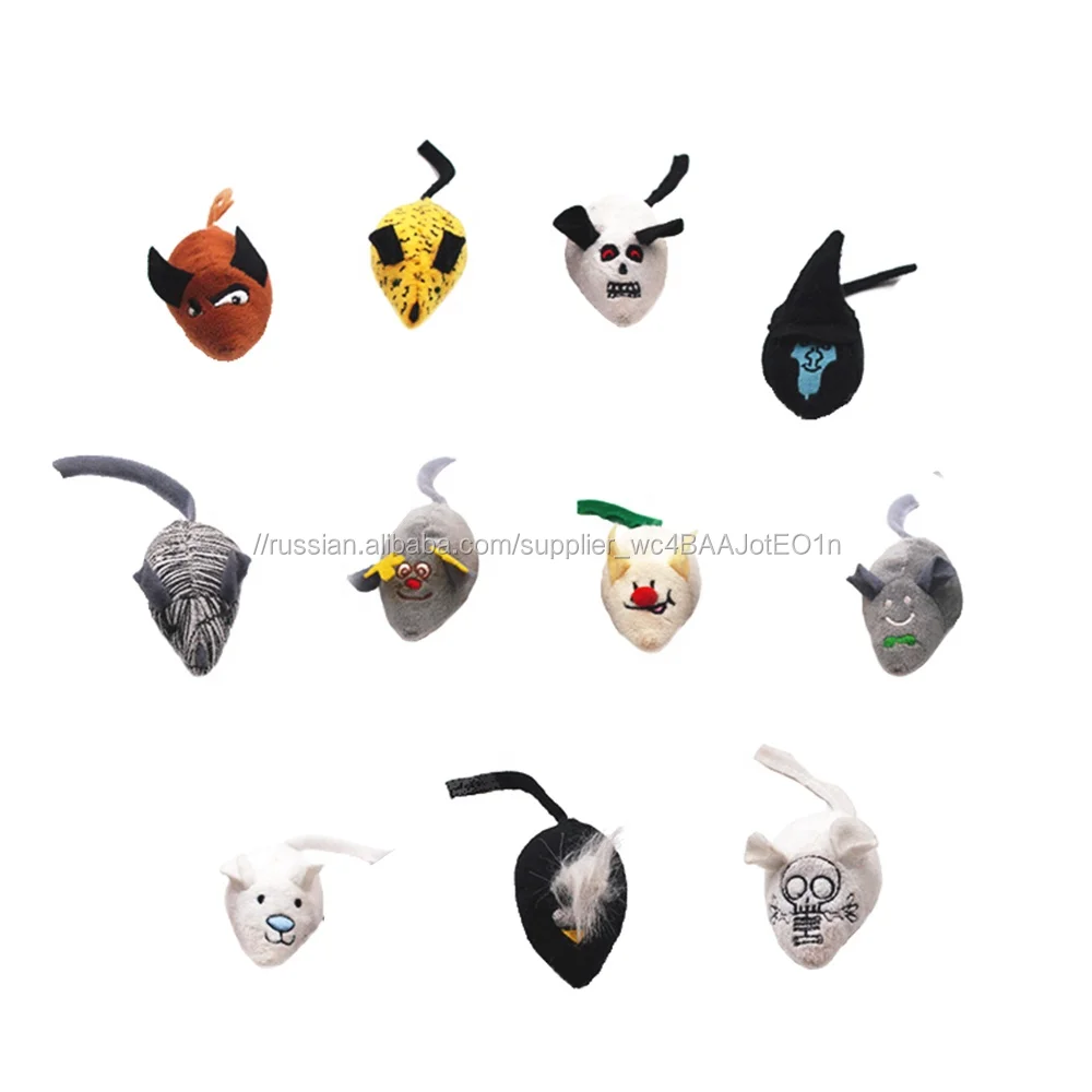 Оптовая продажа органические умные экологически чистые царапины chaser полиэстер мышь Форма кошка игрушки