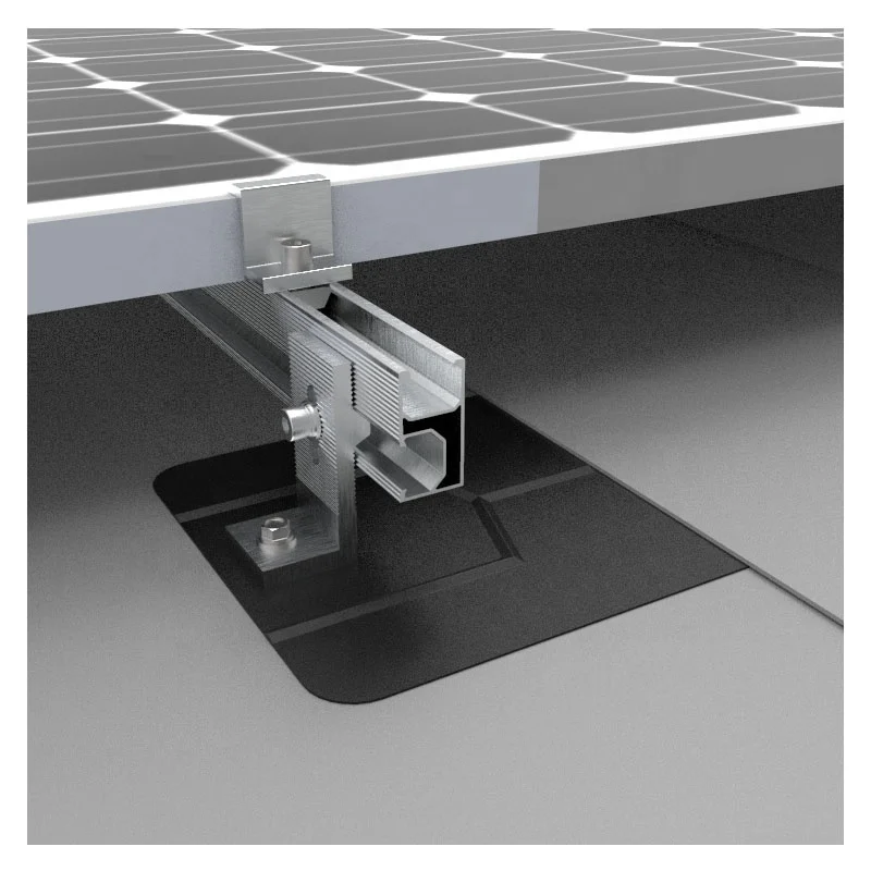 Easy Installation Aluminum L feet hook flashing asphalt shingle solar mount metal roof L foot for solar PV mounting bracket
