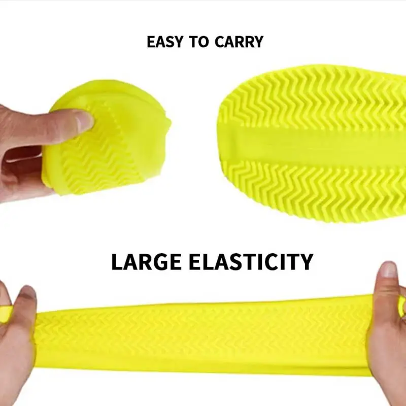 Non-slip silicone overshoe boot cover for neutral shoes Reusable latex waterproof rain shoe cover