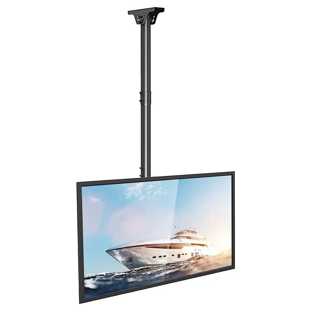 Ceiling TV Mount Hanging Height Adjustable Full Motion TV Bracket Living Room Wall Mount TV Bracket