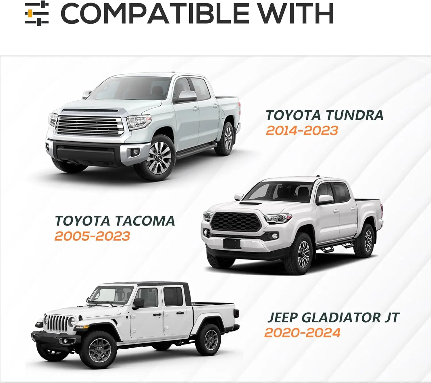 Adjustable 500 LBS Truck Cargo Carrier Bed Rack 2 LED Light Bar Roof Rack Car Mount Toyota Tacoma Jeep Gladiator JT Kayak