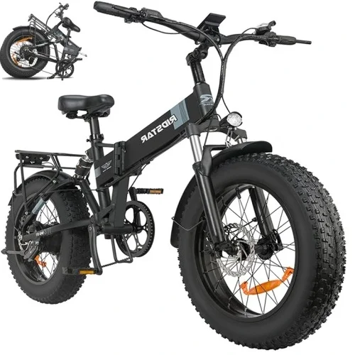 BLJ Electric Folding Bicycle 750w 48V 14AH Fat Tire Ebike SHIMANO 8 Speed Lcd Display for Adult