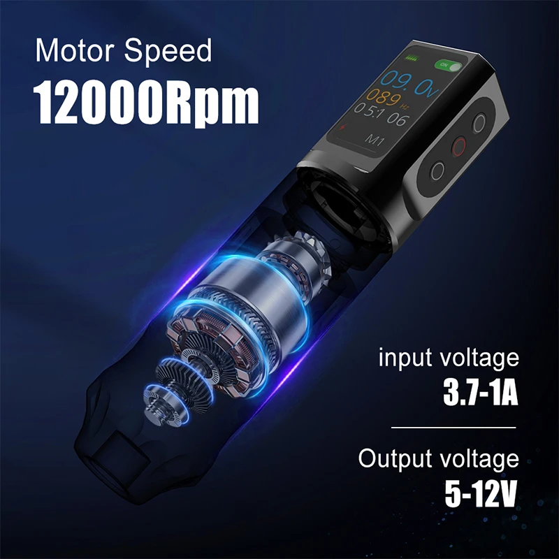 Professional Tattoo Set Wireless Tattoo Battery Pen Set Rotary Tattoo Machine Kit for Body Art