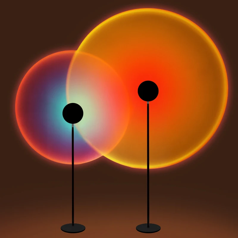 Decorative smart stand Colorful atmosphere comfort Projection nordic led projection sunset lamp
