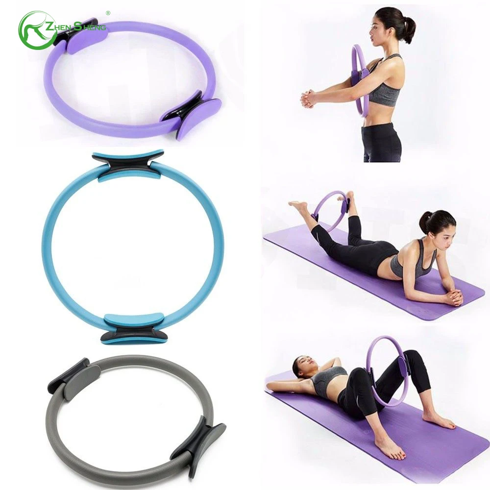 Zhensheng Top Quality Home Fitness Exercise Pilates Ring Magic Circle Eco Friendly Durable Pilates Ring with EVA Handle