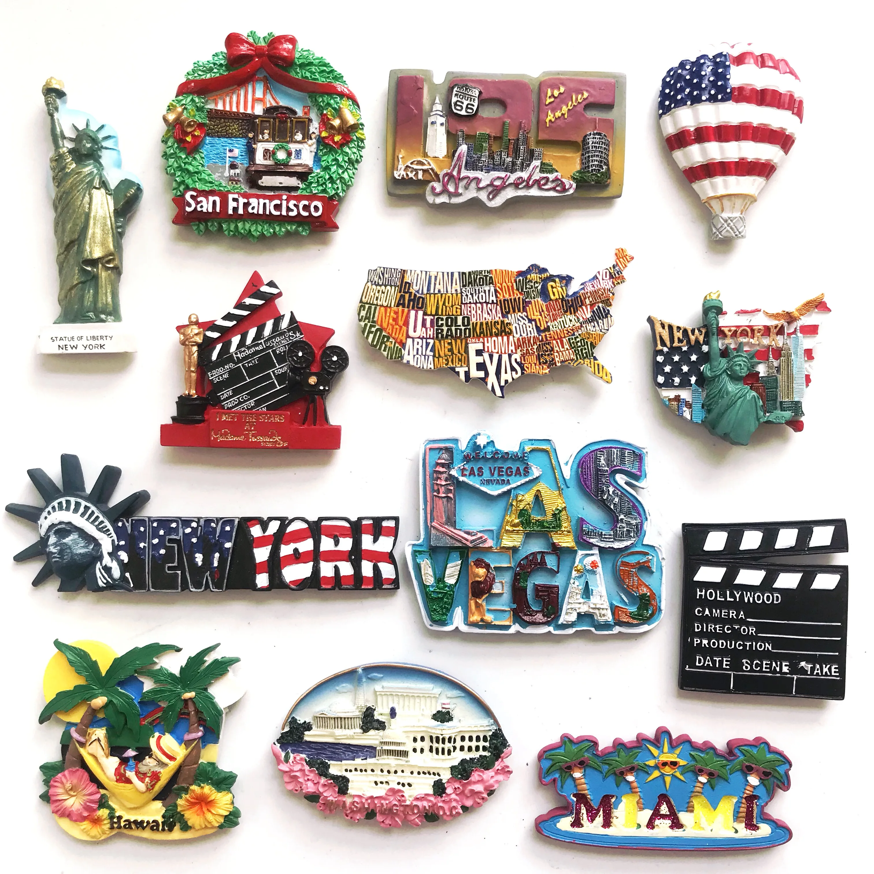 Wholesale Printing America Best Selling Cheap Promotional Customized Shape 3d Resin Fridge Magnet
