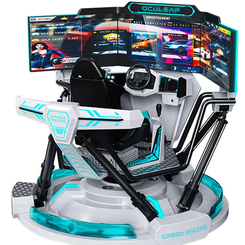 coin operated VR car racing simulator dynamic F1 racing seat race simulator arcade racing game machine for one player