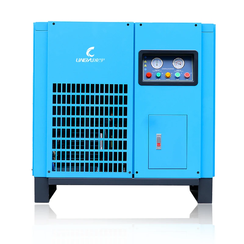 Air Cooled Refrigerated Air Dryer with Plate-Fin Heat Exchanger Low Dew Point for Air Compressor