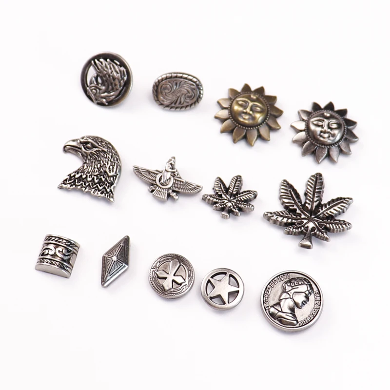 Sales fashion Zinc alloy western concho metal concho button conchos with screw for leather belt