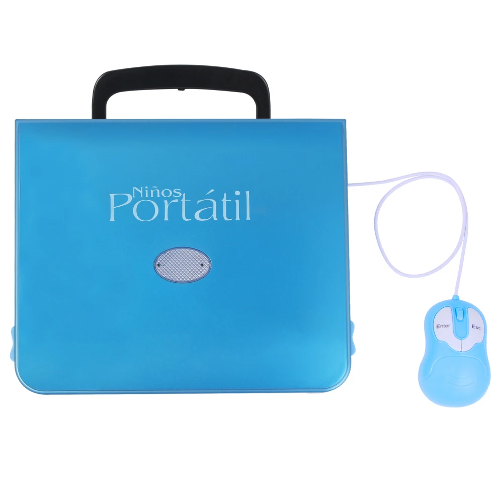 battery operated letter mathematic words music clock 130 function blue and pink color English-Spanish learning machine