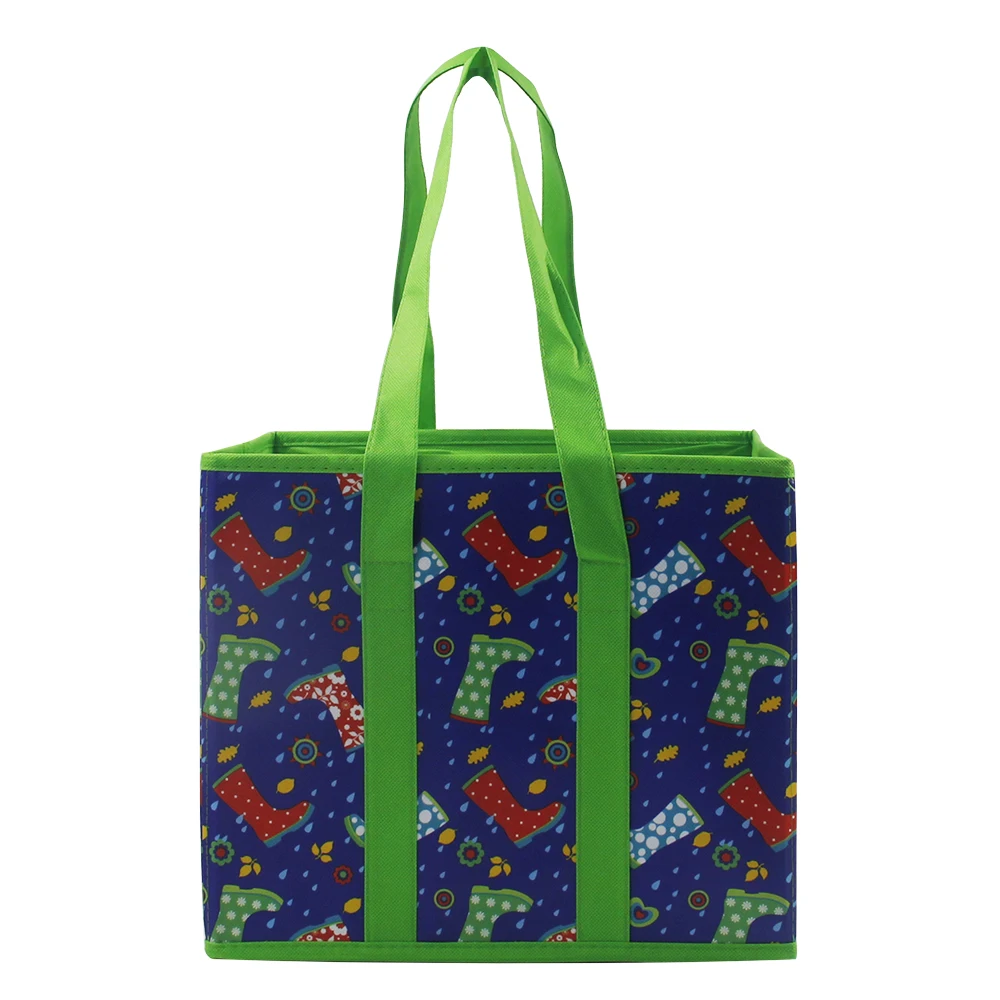 Heavy Duty Non Woven Cartoon Foldable Cube Storage Boxes Closet Organizer Basket Storage Box For Storage Basket With Handles