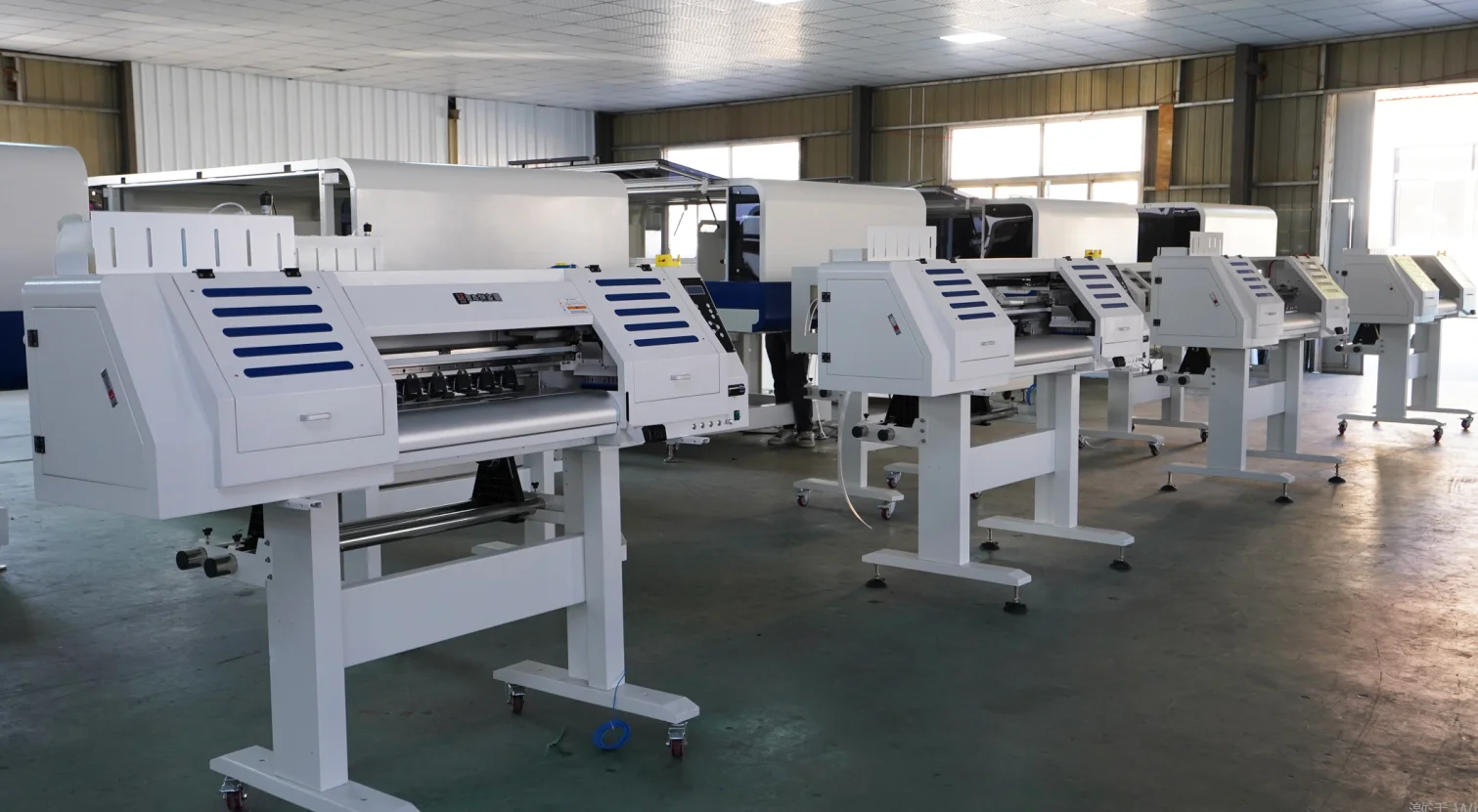 commercial  48 inches Double Heads DTF PET Film Printer with Powder Shaking and Heating Machine