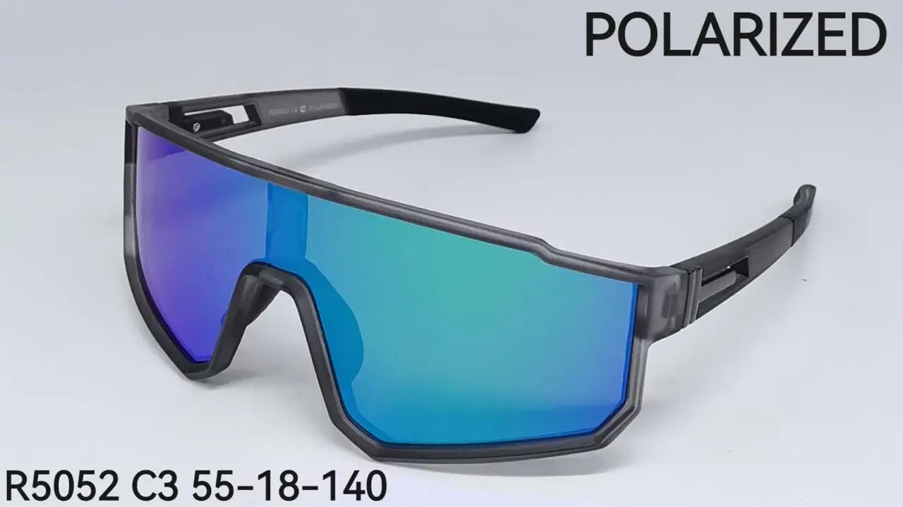 Fedrov UV400 Polarized Bike Bicycle Sunglasses Custom Sport Eyewear with Windproof Blue Silver Lenses Outdoor Cycling Glasses