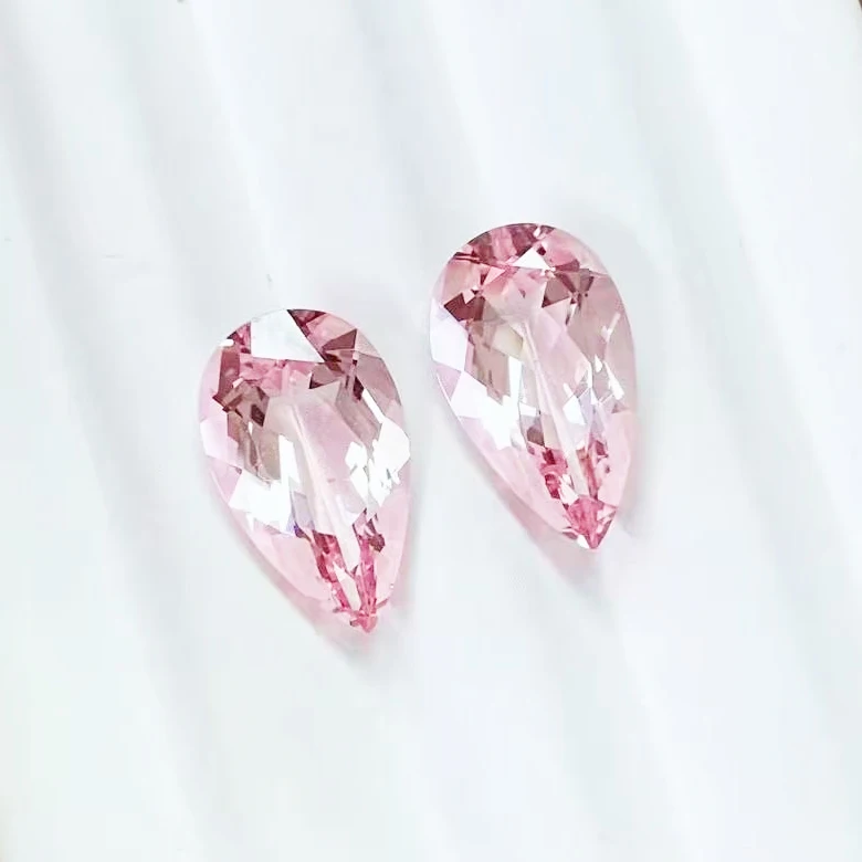 Pear Shape 5x3mm~18x13mm Good Quality Medium Pink Color precious faceted stone supplier making jewelry Natural Pink Morganite