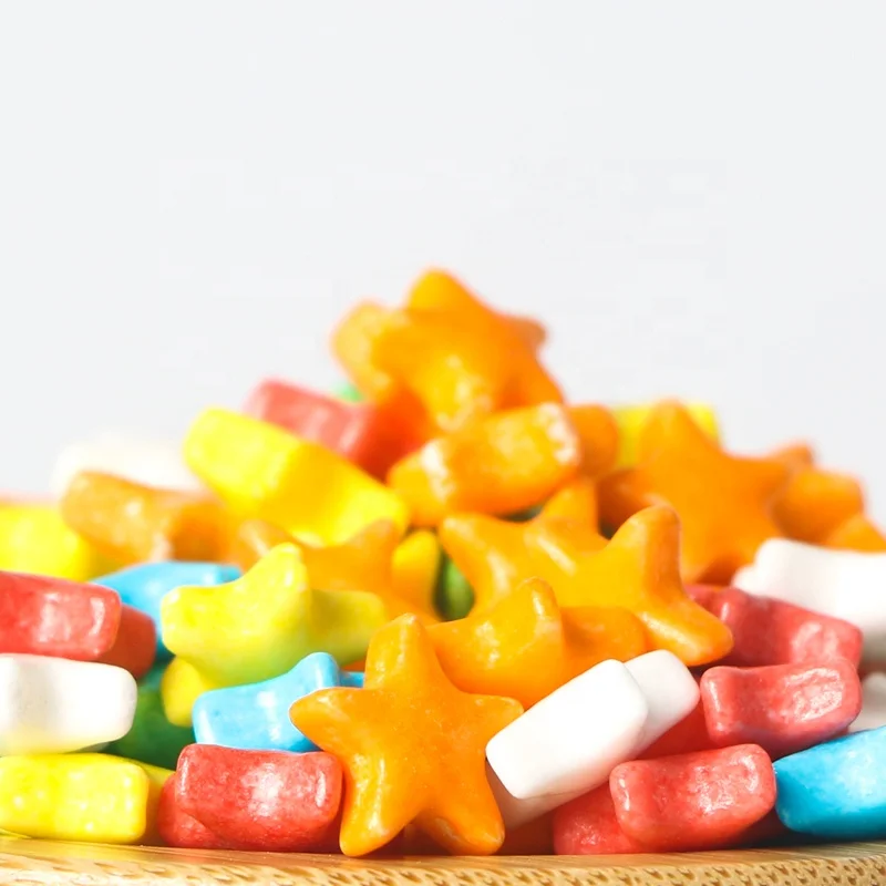 wholesale 150g confectionery candy colorful fruit flavor compressed Star shape hard candy Shaped Assorted Fruity candy snacks