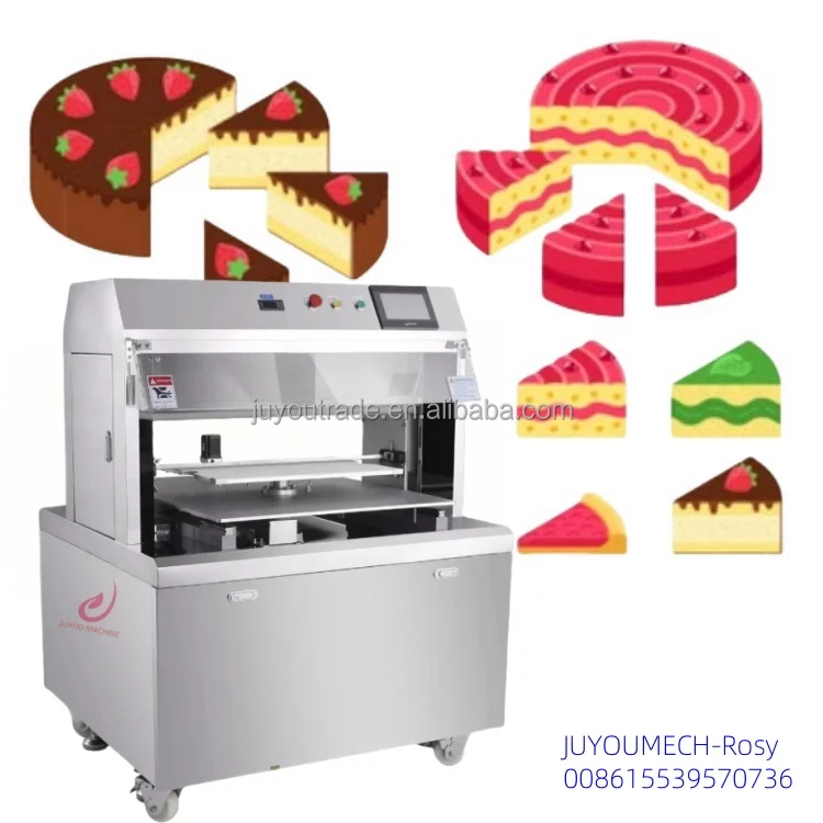 JUYOU Factory Price Automatic Ultrasonic Cake Sandwich Bread Cube Cutter Bread Slicer Machine
