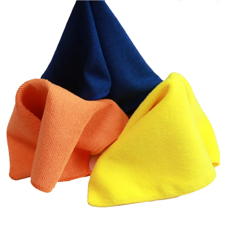 Car Wash 350Gsm Cloth Towels Black Microfiber Towel 400Gsm For Cleaning