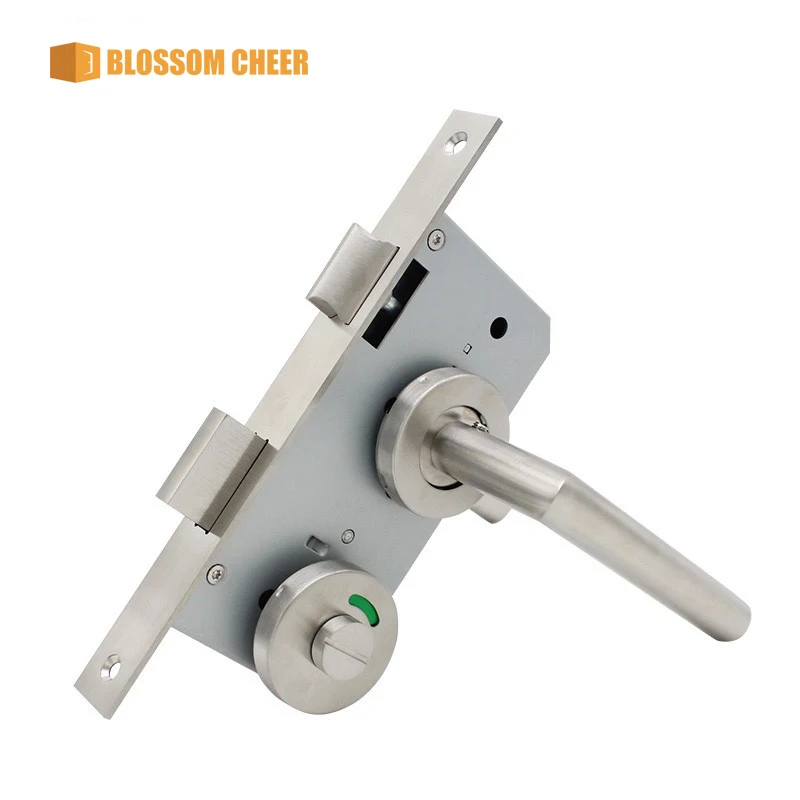 Дверной рычаг рукоятка для врезного цилиндра деревянный набор современный трубчатый замок внутренней комнаты и оборудования ванной