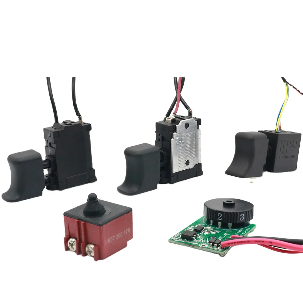 Good quality Electric tool fittings switch Black Lock On Power Tool Electric Drill Trigger Switch