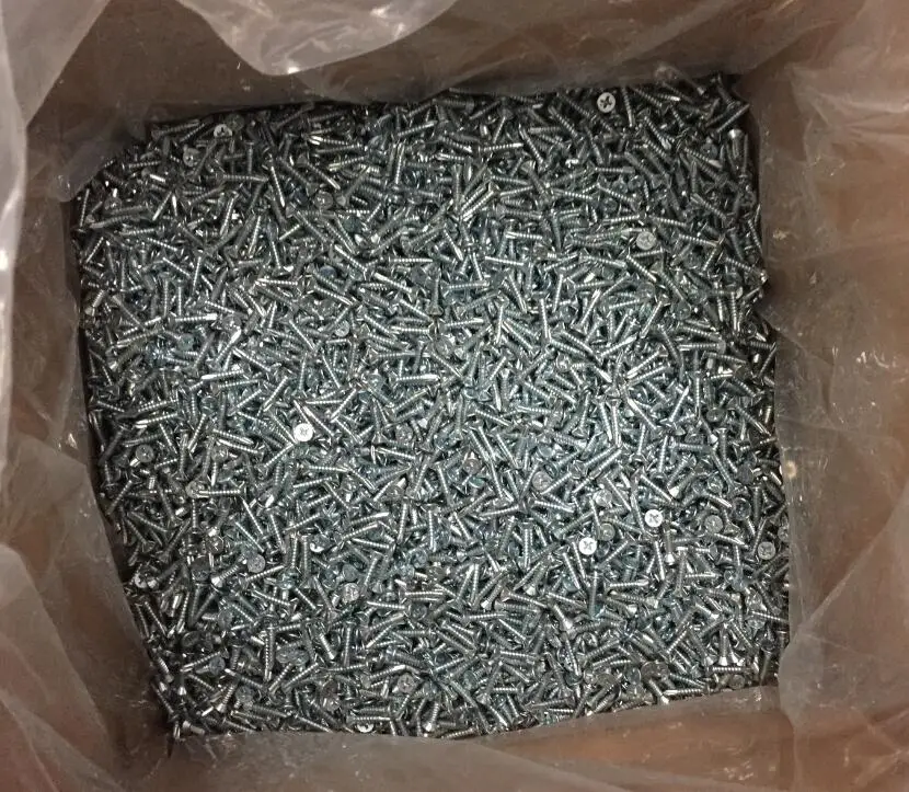 Zinc plating thread cutting Flat Wood Screw