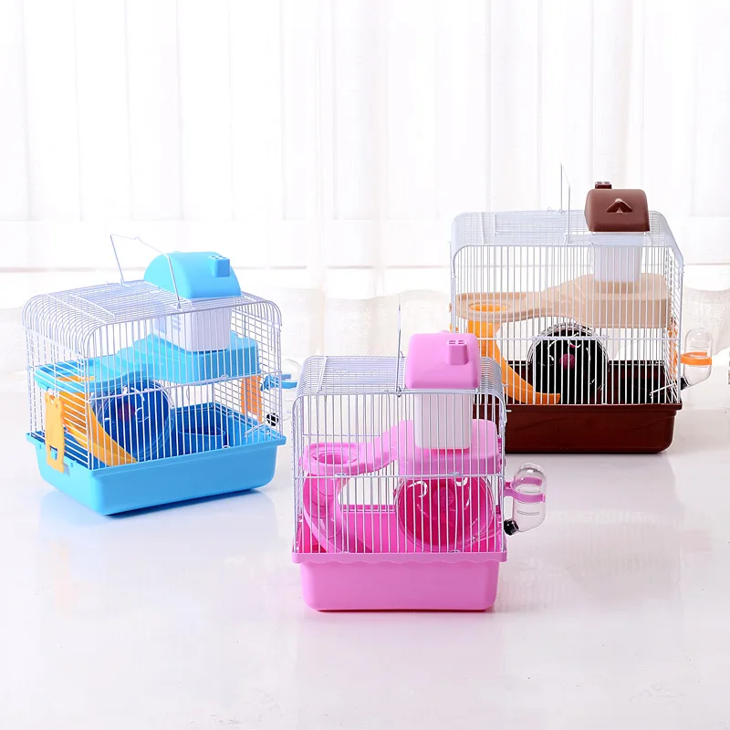 Manufacturer Cheap Price Pet Plastic Hamster House for Sale Double Layer Hamster Castle Luxury Villa Cage for Hamster