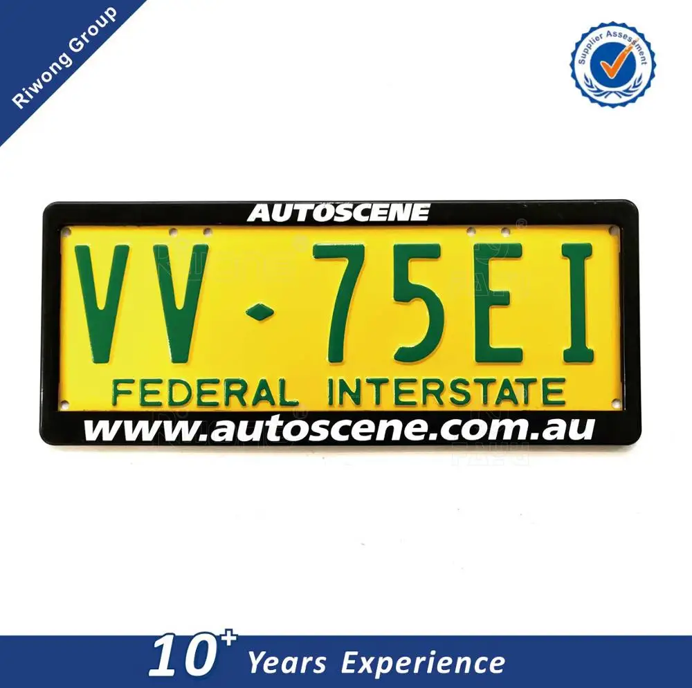 
plastic license number plate surround for australia market 