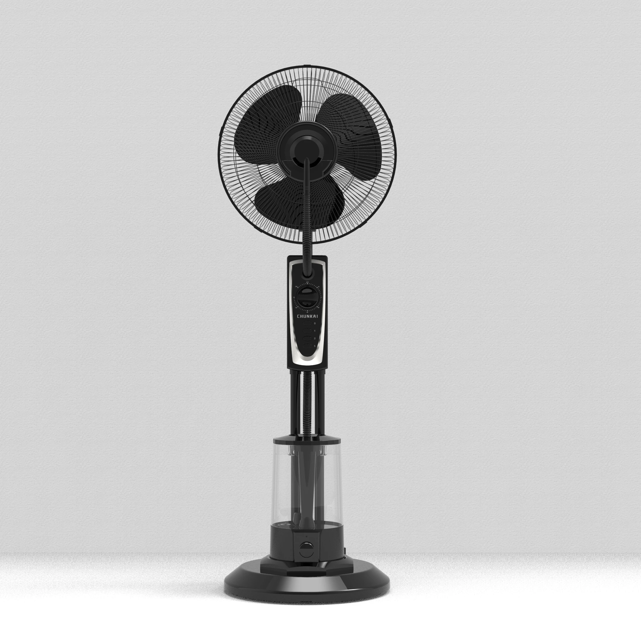 2023 New Design Mechanical Control 16 Inch Ultrasonic Humidifier air Indoor Standing Spray Cooling Water Mist Fan