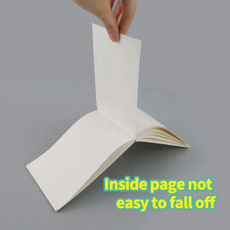 Custom notepad A4 B5 A5 A6 tape glue binding note pad printed lined/grid/blank ivory paper