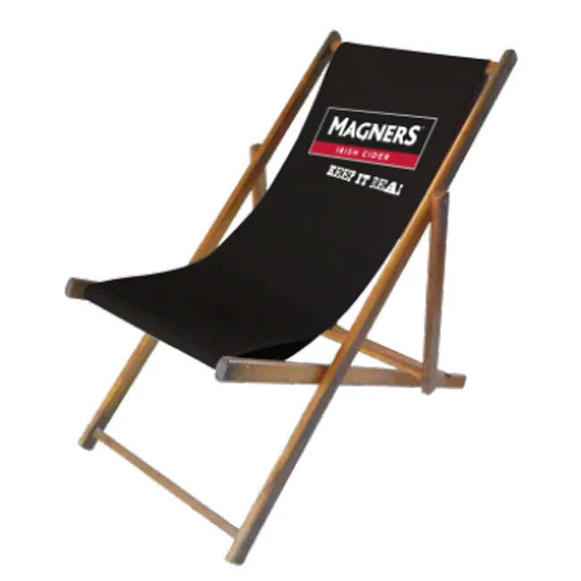Outdoor Furniture Folding Beach Chair Wood Beach Chairs Single Chair With Logo