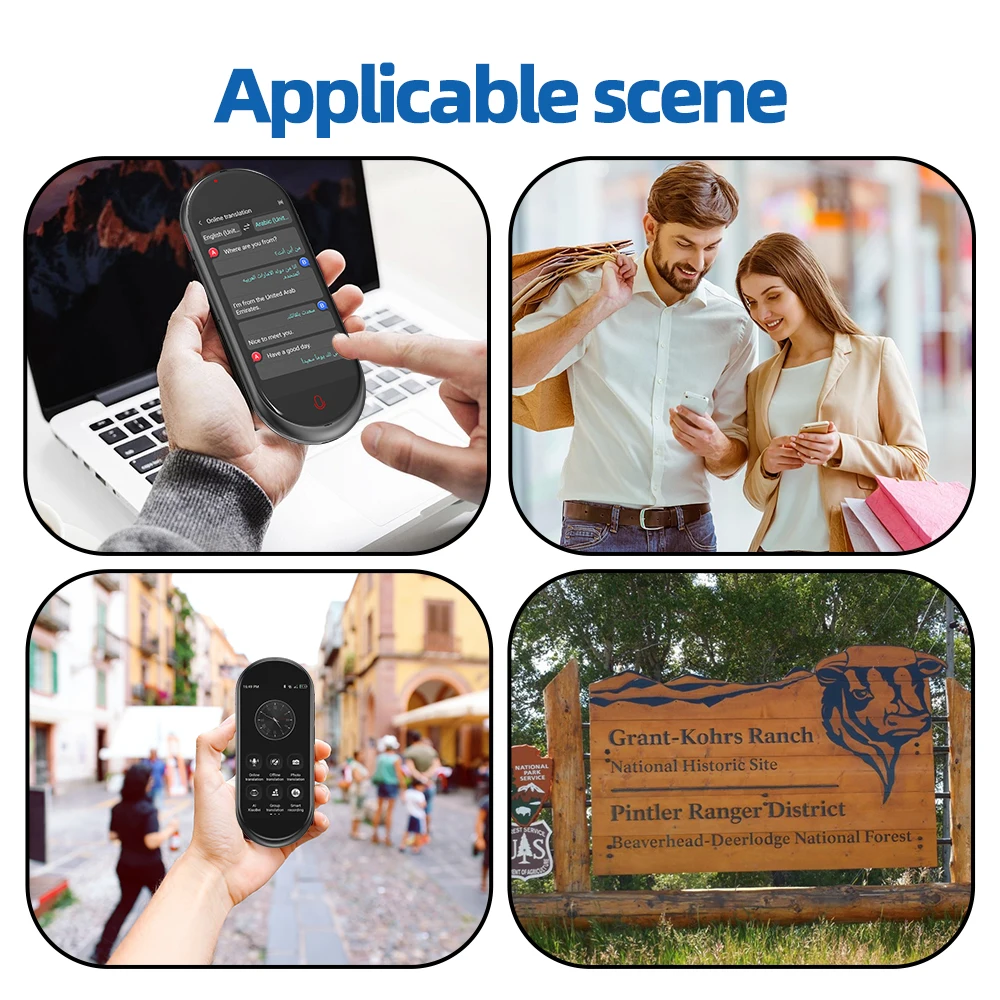 Factory Wholesale Smart Translator Support 139languages Translation with AI Assistant Touch Screen for Business Daily Life