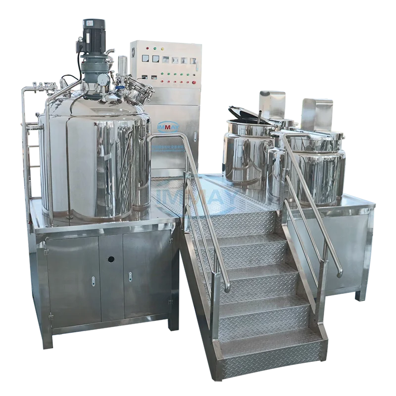 
500L steam heating mayonnaise making machine industrial bottom discharge high pressure homogenizer 