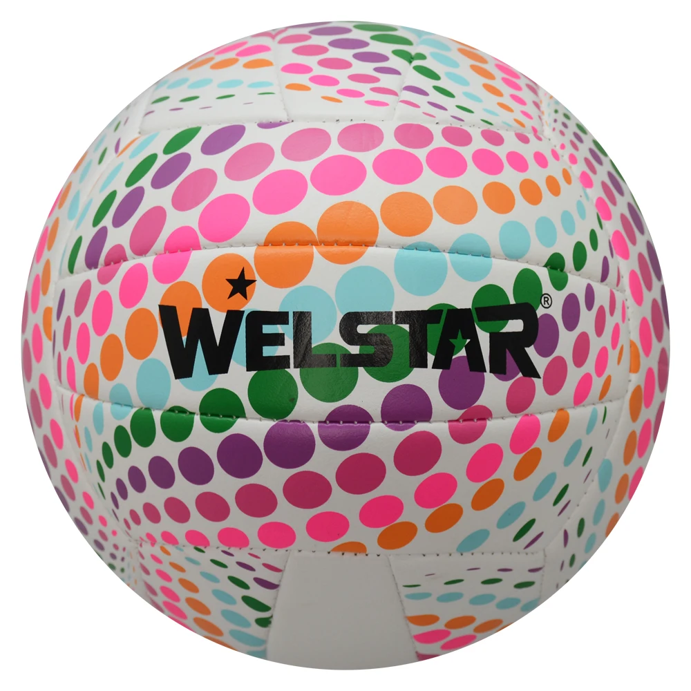 Leather Machine Volleyball Ball New Design Soft PVC Sewn Official Size 5 Colorful Children Tennis Girl Size 15 Rebolber 3 57