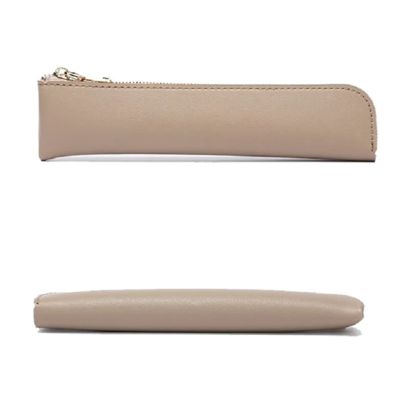 Hot Sale PU Leather Students Stationery Pen Pouch Durable Office Fountain Pen Bag Pencil Case For Girl