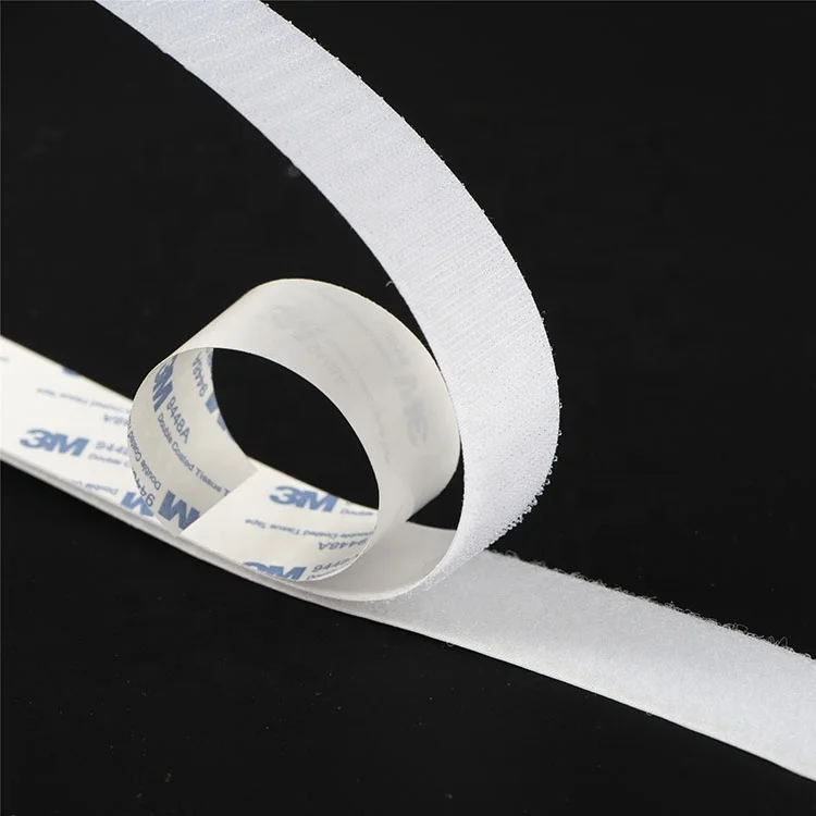 Self Adhesive Hook And Loop Strips With Super Sticky Glue Double Sided Hook Loop Fabric Fasteners Strap Rolls Tape
