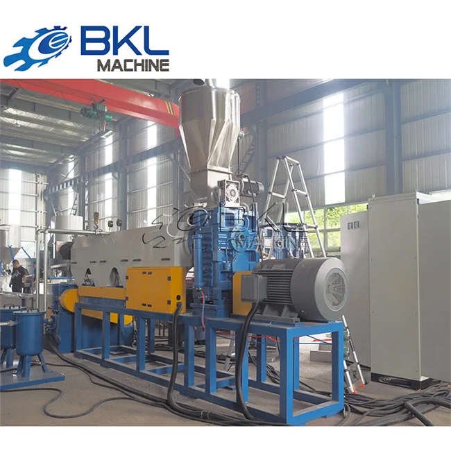 PE PP bottle flakes Plastic Granulator Recycling Machine SJ100