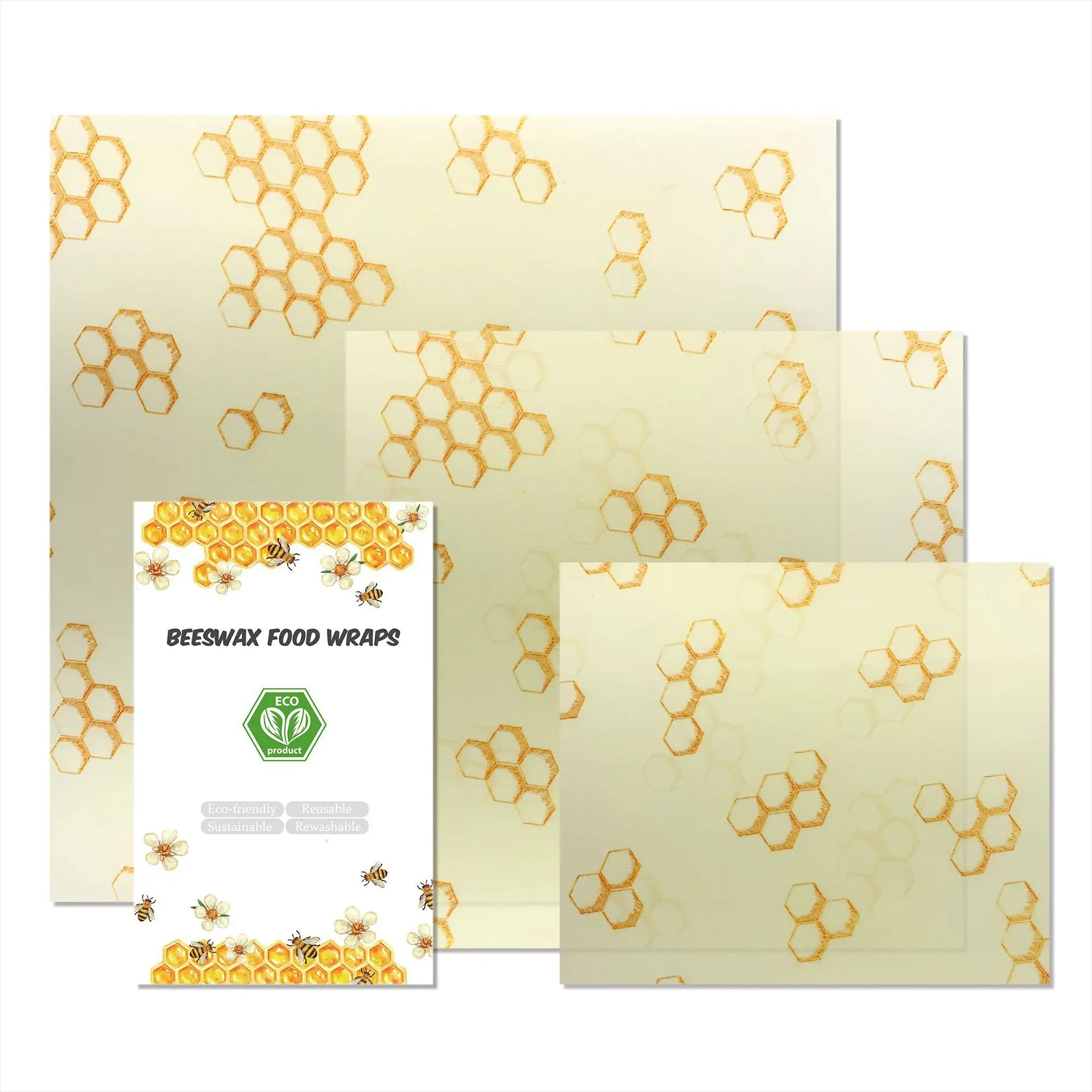 Устойчивые биоразлагаемые органические обертки для пчелиного воска, прочная и гибкая пищевая обертка для хранения продуктов