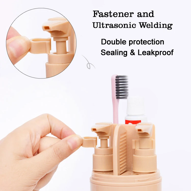 
Travel Kit Small Size Shampoo and Conditioner Bottle of Bathroom Accessory Set 
