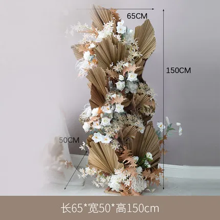 WHOLESALE artificial silk flower stand set decorative flowers and plants flower garland for decoration wedding decorations