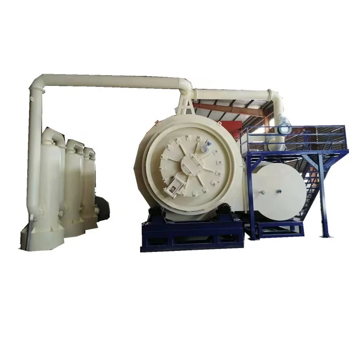 Waste tire refinery with hot blast stove with daily treatment capacity of 15t