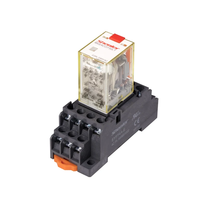 Shenler RKE4CO730LT+SYF14A-E protection relay test l 2 channel 230VAC relay module refrigerator solenoid power module 5-24 taton