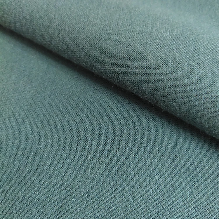 
Thick interlock fabric plain dyed 100% polyester knit interlock fabric for pants and suits 