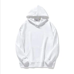 Custom Oversize Hoodies Unisex Top Solid Color Sweatshirt Customized Print Autumn Spring O Neck Loose Jumper Thick fleece