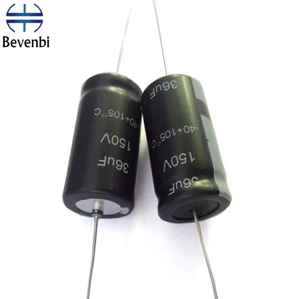 Bevenbi 100uf 150uf 470uf 63V 250V Non-Polar Axial Aluminum Electrolytic Capacitor for Speaker