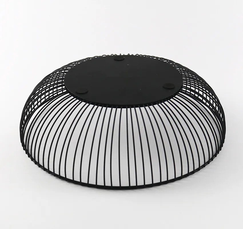 Modern Fashion Decorative Kitchen Black Metal Wire Fruit Bowl Storage Fruit Basket