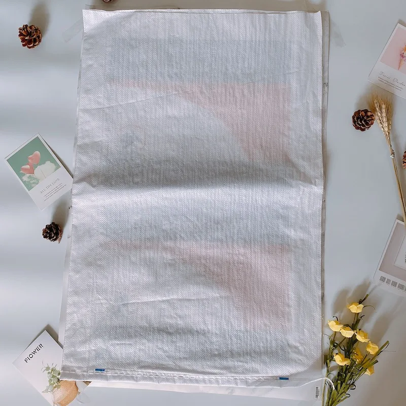 Manufacturer pp cotton wheat flour bags 50kg sack printed plastic with handle rice packing