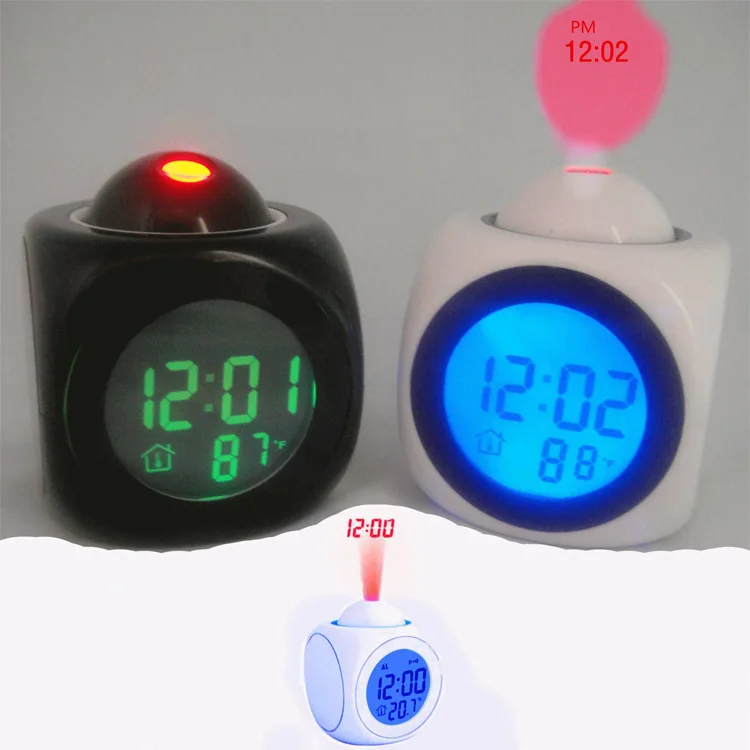 Спальня гостиная домашняя настольная спальня календарь проекционный английский говорящий будильник